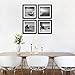 Black Framed Art Wall Decor - 4 Panels Beach Stone Boat Bridge Theme Landscape Sea Wall Art Canvas Prints Contemporary Black Frames Paintings for Home Decorations