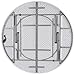 Flash Furniture Stonewall 6' Round Plastic Folding Event Table with Carrying Handle, Bi-Fold Portable Banquet Table for Indoor/Outdoor Events, White