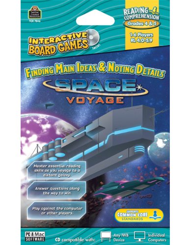 Teacher Created Resources Space Voyage Interactive Board Game CD (7846)