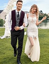 COOFANDY Men's Formal Fashion Layered Suit Vest