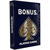 Bonus Standard Playing Cards, Pack of 2, Red and Blue