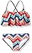Kanu Surf Girls' Kirsten Chevron Flounce Bikini Beach Sport 2-Piece Swimsuit