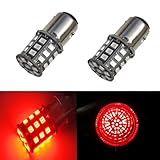 JDM ASTAR AX-2835 Chipsets 1157 2057 2357 7528 LED Bulbs For Brake Lights Tail lights Turn Signal, Brilliant Red