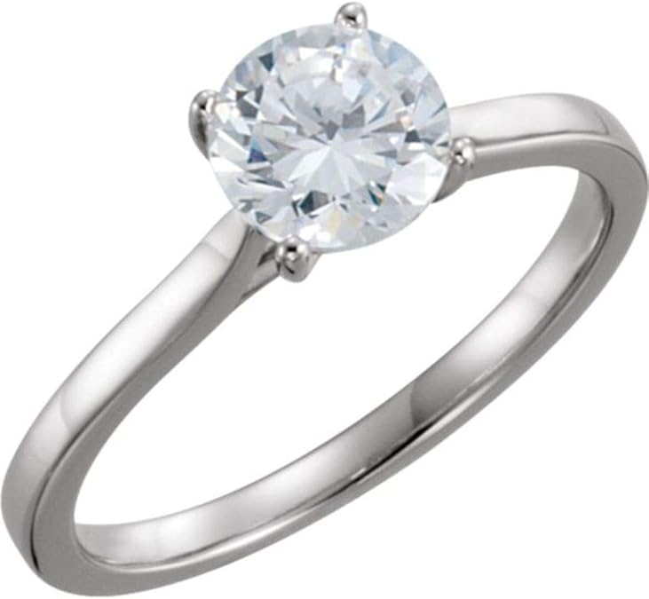 Bonyak Jewelry Anillo de Compromiso Solitario de Diamante de 1