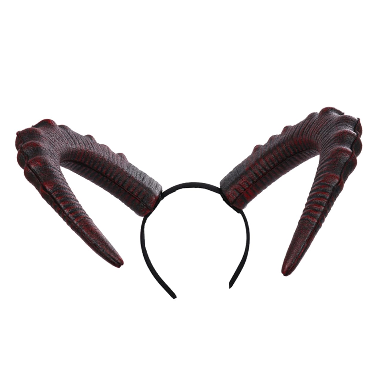 HAPINARY 1pc Devil's Horn Headband Bull Horn Headpiece Halloween Hair Accessories Women Headpiece Devil Cosplay Hair Accessory Evil Headdress Cosplay Headbands Pu