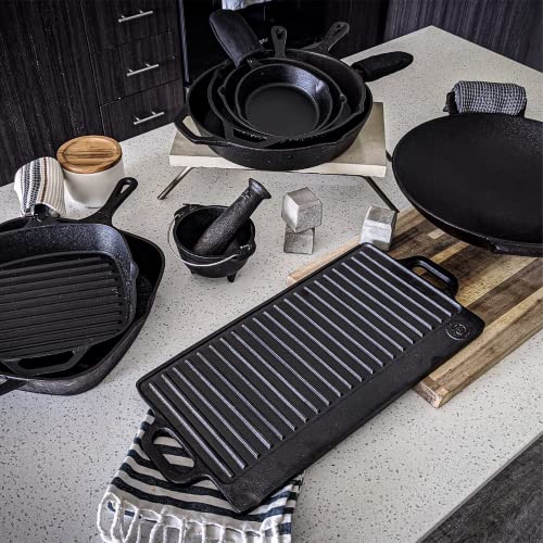 Backcountry Cast Iron Skillet 20x9" (Large Reversible Grill/Griddle