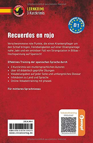 Recuerdos En Rojo Spanisch B1 Lernkrimi Kurzkrimis Spanisch B1 Compact Lernkrimi Kurzkrimis Amazon De Montes Vicente Maria Bordajandi Falco Jaime Bucher