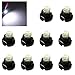 Siweex 10pcs T3 White Lights Neo Wedge LED 1-SMD 3528 Car Instrument Cluster Panel Dashboard Lamps Gauge Bulbs DC 12V