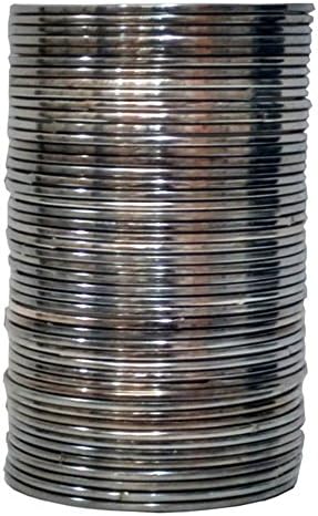 Shivam Women's Non-Precious Metal and Alloy Bangle Set, 2.6 (Black, shivam085_2.6) - Set of 4 Dozen
