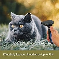 Pet Craft Supply Self Cleaning Pet Grooming Hair Deshedding Brush