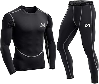MEETYOO Conjunto Ropa de compresión Hombre, Leggings Deportiva ...