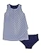 Nautica Girls' Printed Stripe Chiffon Trapeze Dress
