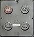 Bunny Rabbit Easter Oreo Cookie Sandwich Chocolate Candy Mold 1639