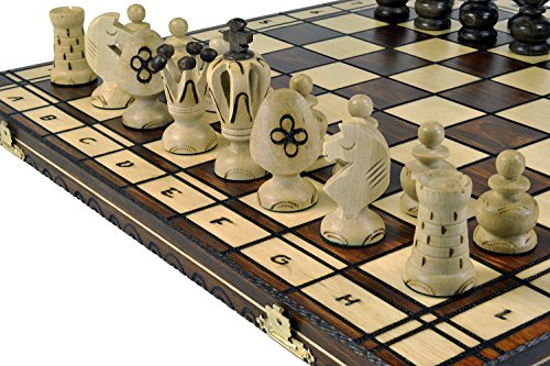 Wegiel Royal 48 European Wooden Handmade International Chess Set - Thumbnail 4