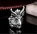 SUNSCSC Vintage Satan Worship Baphomet Ram Aries Zodiac Sheep Goat Head Horn Biker Ring (12)