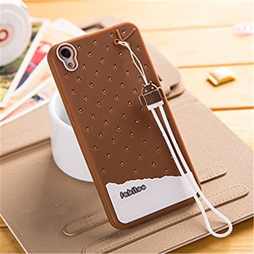 Fabitoo Lenovo S850 case, 3D Cute Cartoon Silicone Back Cases Covers for Lenovo S850 (Silicone Chocolate)