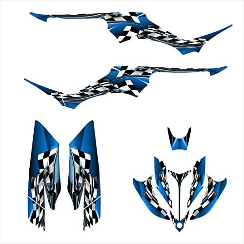 Yamaha Raptor 350 Graphics Decal Kit By Allmotorgraphics No2500 Blue