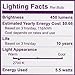 Philips 462176 40 Watt Equivalent Soft White A19 LED Light Bulb, 8-Pack