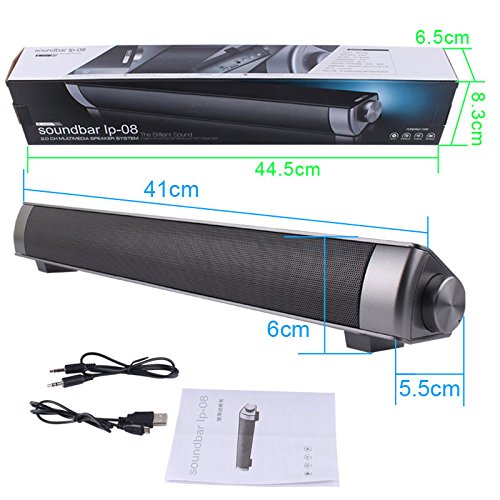 ★FREE SHIPPING★Jumphigh Bluetooth Small TV Sound Bar with 3.0 Channel