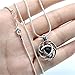 Julie Wang Lava Stone Celtic Knot Minimalist Essential Oil Diffuser Necklace Antique Silver Aromatherapy Necklace Jewelry