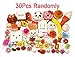 LIGONG 30PCS Random Kawaii Mini Soft Bread Donuts Food Phone Straps Squishy Charm Gift Miniature Novelty Toys