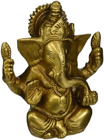 Suryafashion Brass Blessing Ganesha In Four Hand