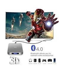 Caja de TV Android 8.1 con mando a distancia por voz, RK3328 Quad Core 64bit 4GB DDR3 32GB eMMC Memory Smart TV Box con Bluetooth 4.0 Wifi Ethernet HDMI HD 4K Media Player Set Top Box