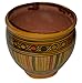 Handmade Ceramic Flower Pot Moroccan Indoor Outdoor Mediterranean Spanish Style Garden Drain Hole Planter Yellow