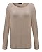 ZANZEA Women's Spring Autumn Crew Neck Long Sleeve Loose T-shirt Tops Blouse Beige US 14/Tag Size XL