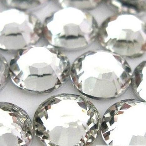 hilai 1000, flache Rückseite, Strass, rund, 14-cut, mm-16ss, transparent