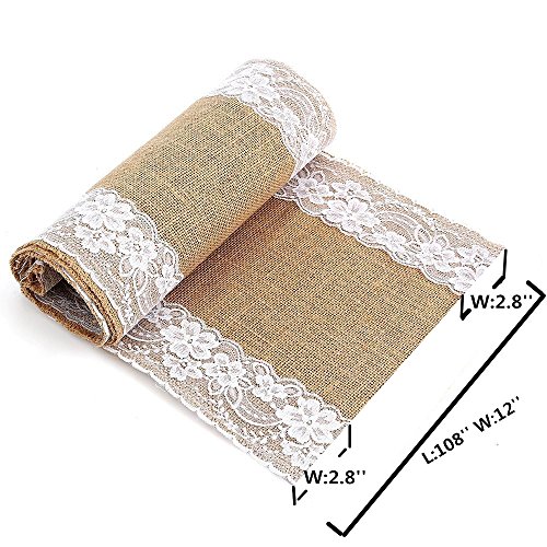 2 OZXCHIXU+Burlap+Hessian+Outdoor+Wedding