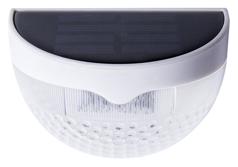 PRO ELEC PEL01340 IP55 Solar LED Fence Light, White