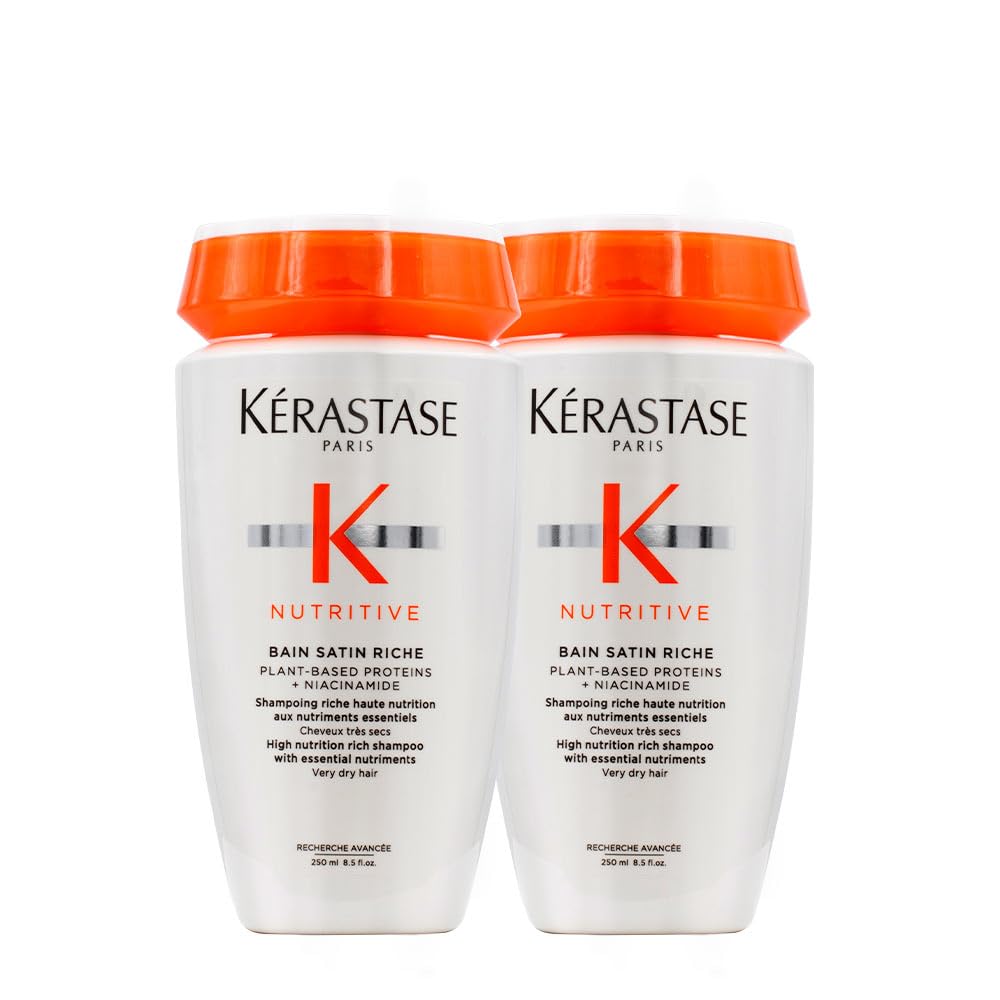 Kerastase Nutritive Bain Satin 2 Shampoo (Dry/Sensitized Hair) 250ml (Double Pack)