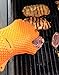 ANGKOR LIVING Best Silicone BBQ Gloves Set - Heat Resistant Grilling Gloves / Oven Mitts, Meat Shredder Bear Claws and Basting Brush for Cooking, Grilling, Baking and Barbecue