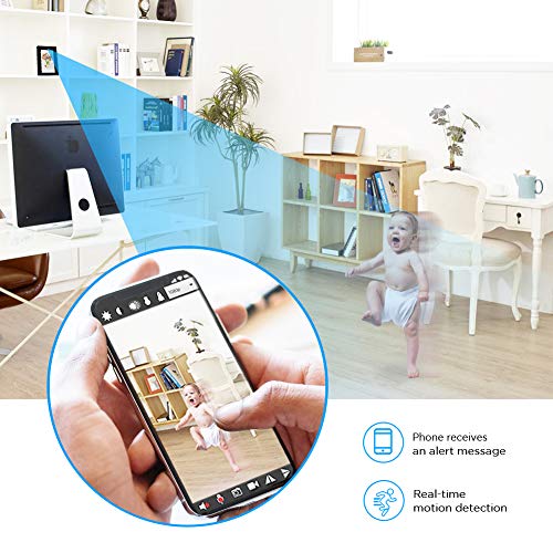 WiFi Hidden Camera WiFi Photo Frame,Mini Spy Camera with Night Vision, Wireless Nanny Cam HD 1080P with Motion Detection for Home Security Camera, USB Charger