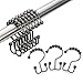 Amazer 12 Pcs Double Bronze Shower Curtain Hooks, Rust-Resistant Stainless Steel, Oil Rubbed Bronze Finish