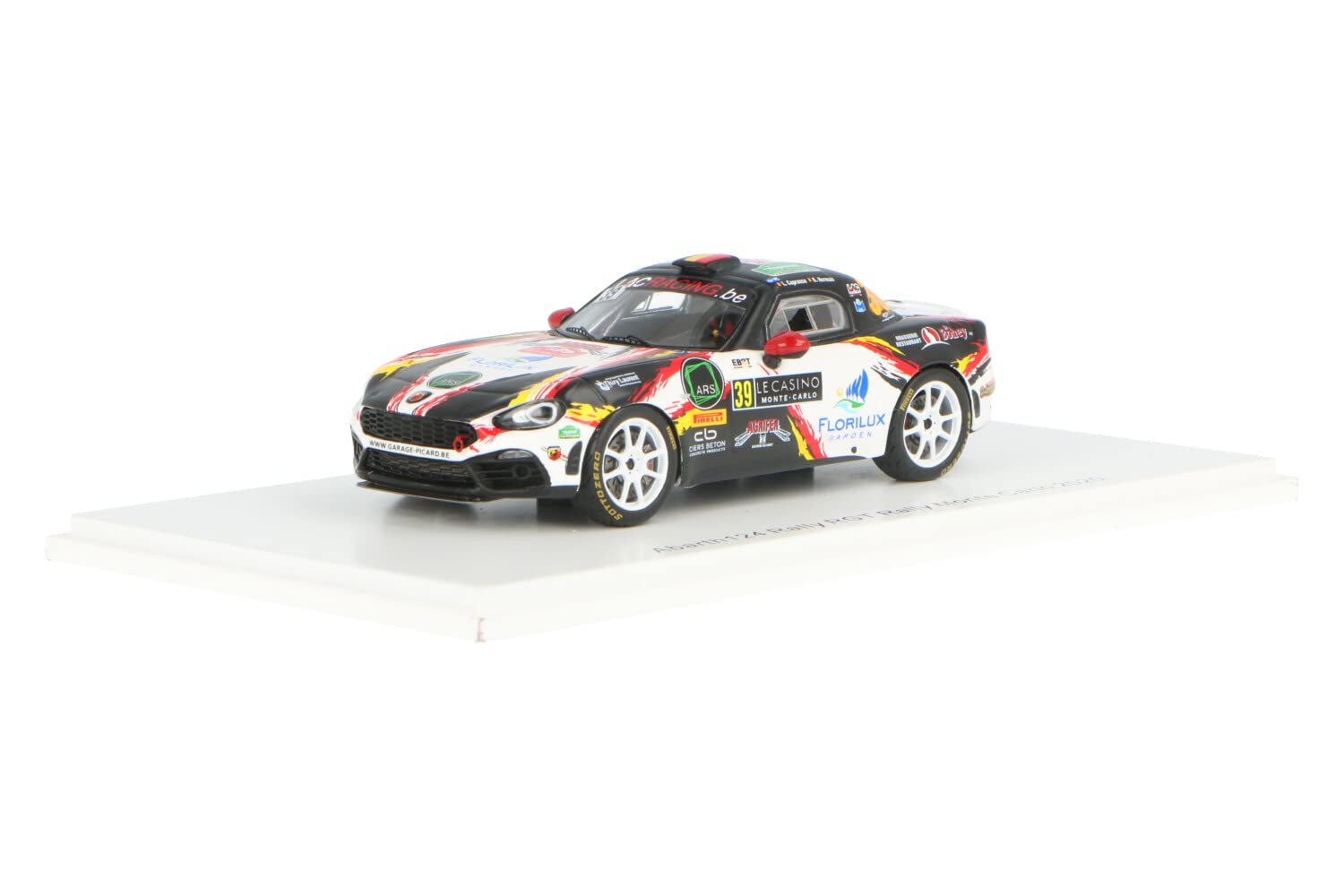 Spark S6565 Collectible Miniature Car, White/Black/Red
