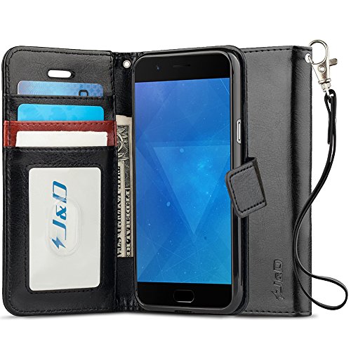 Oneplus 5 case, j&d [rfid blocking wallet] [slim fi…