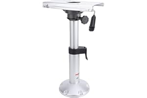 Tbest Adjustable Boat Seat Pedestal Height 17-24 Inches with 360 Degree Swivel 7 Locking Positions for Marine Fishing Cruisin