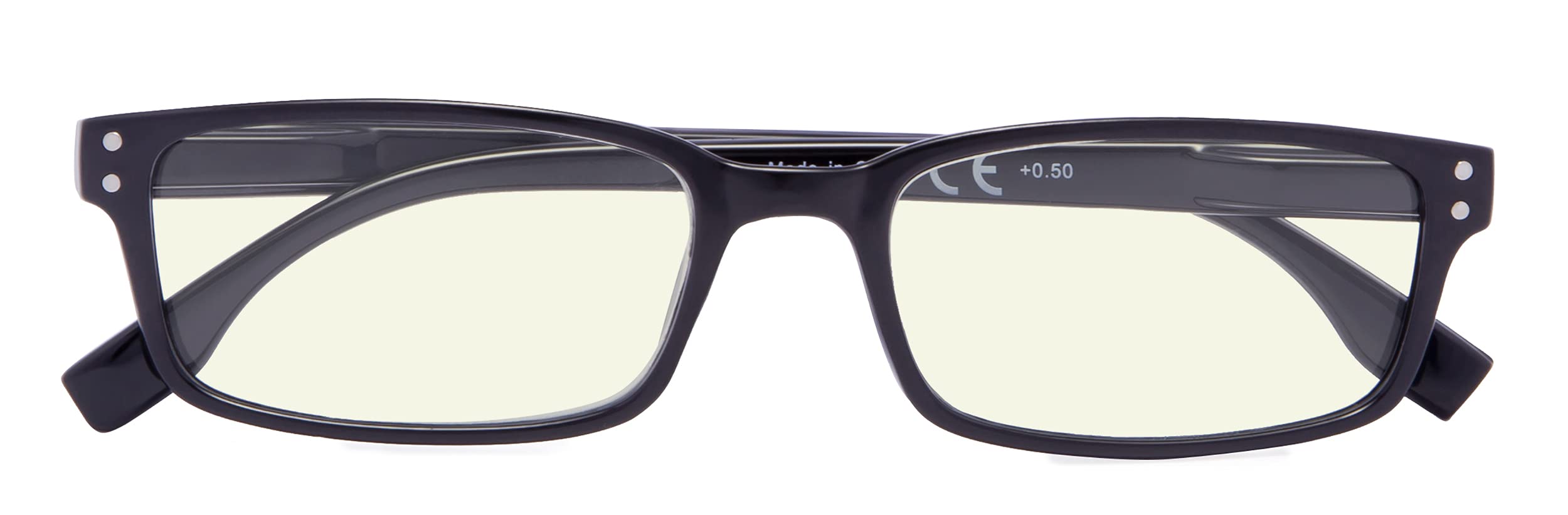 CessBlu Blue Light Filter Glasses Men Women Reading Computer UV Protection Eyeglasses(Black)+2.5 — image 1