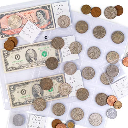 Vinyl Coin Flips 100 Pack | Coin Holders for Collections | 1.75 x 1.75 Collecting Sleeves | Protection Supplies for Vintage Currency, Money | Covers Prevent Stains, Weathering, Rust, and More - Thumbnail 2