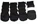 Winter Paw Protector Dog Boots Waterproof Soft Sole and Nonslip Set of 4 Color Black Size Medium