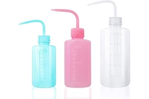 Squeeze Wash Bottle, 3 Pcs Plant Succulent Watering Bottle, Plastic Watering Can Tattoo Wash Bottle with Narrow Mouth, for Ch
