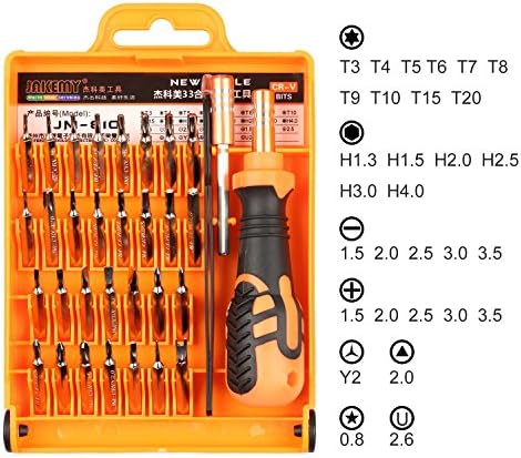 33 in 1 with 30 Bit Precision Screwdriver Set, Binwen Portable Magnetic Driver Kit with Tweezers &amp; Extension Bar for Precise Repair or Maintenance