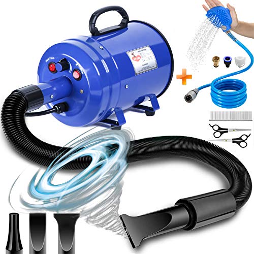 Dog Dryer High Velocity Professional 3.8HP 2800W Stepless Adjustable Speed Pet Grooming Blower Dog Dryer High Velocity Professional 3.8HP 2800W Stepless Adjustable Speed Pet Grooming Blower