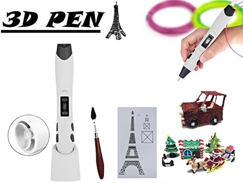 [New Arrival of 2016] Innovative Joy 3D Pen with Safety Stand, 2 X 3 Meters Filament Refills, Painting Shovel, Drawing Board