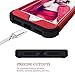 Hekodonk for iPhone 8/7 Case,3 Layer Luxury Bling Sparkle Shiny Heavy Duty Shockproof Fullbody Protective Impact Hybrid Cover for Apple iPhone 8/ iPhone 7 Bling Red