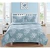 Home Fashion Designs 3-Piece Coastal Beach Theme Quilt Set with Shams. Soft All-Season Luxury Microfiber Reversible…