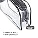 Clear Toiletry Bags 2pcs/pack TSA Approved Airline Carry on Travel Cosmetic Pouch Quart Size 3-1-1