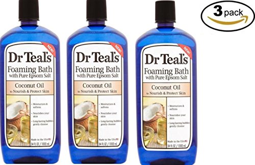 Dr Teal's Coconut Oil Foaming Bath, 34 fl oz Dr. Teals (Pack of 3)